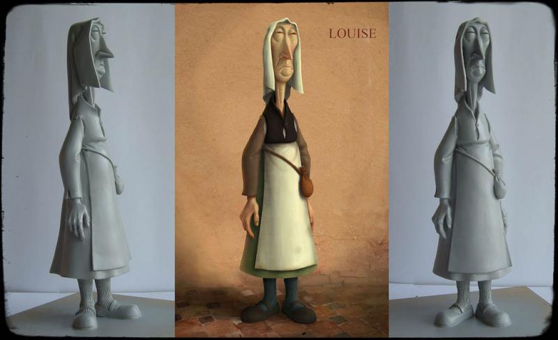 Sculpt &amp; paint by Evgeni Tomov based on a sketch by Sylvain Chomet