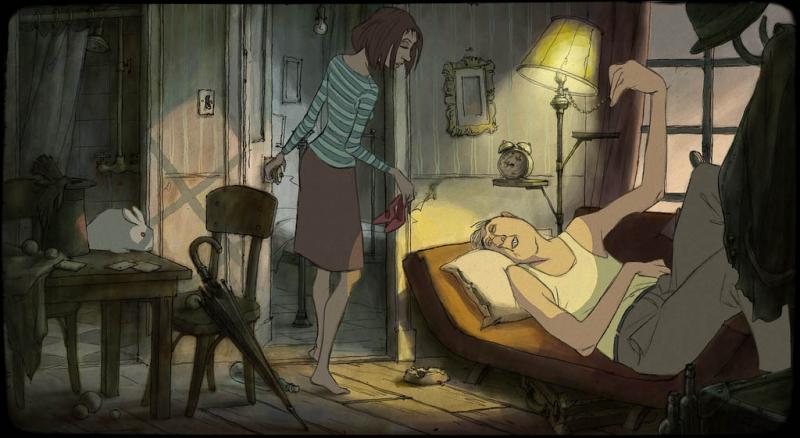 Character design by Sylvain Chomet. © Pathé.